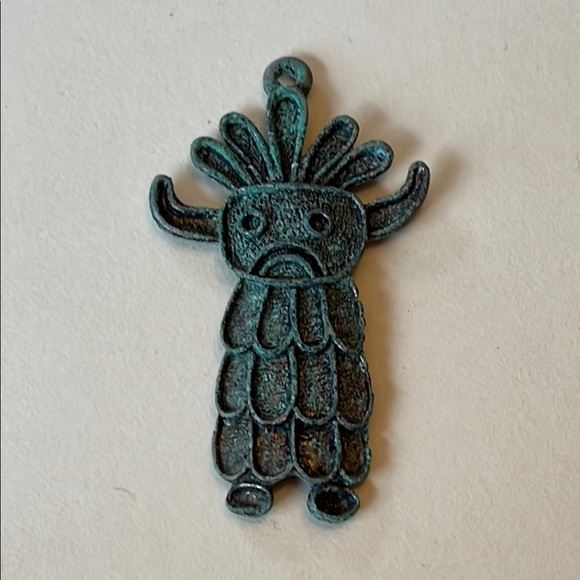 Vintage Pendant 1960s or 1970s Totem-Style Charm - Picture 1 of 6